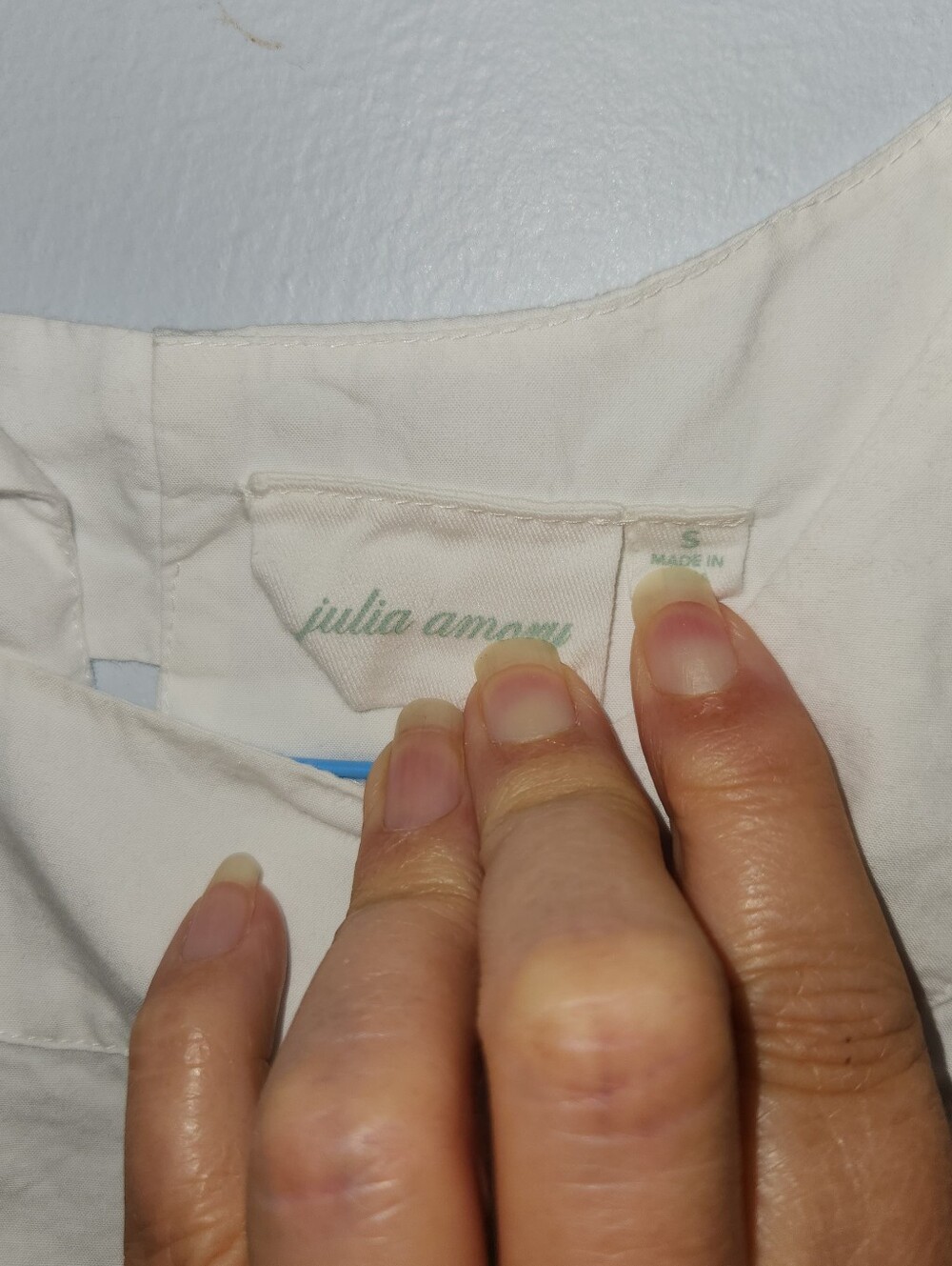Julia Amory Cotton Poplin Sleeveless Crop Top S - Picture 2 of 3